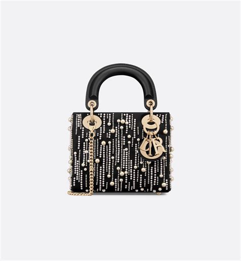 borsa mini lady dior tessuto|Altro.